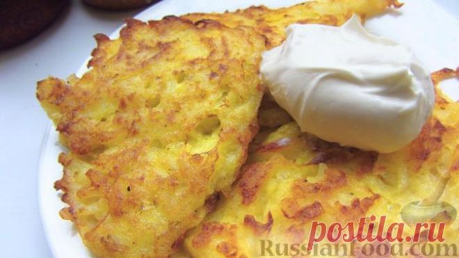 Рецепт: Картофельные драники на RussianFood.com