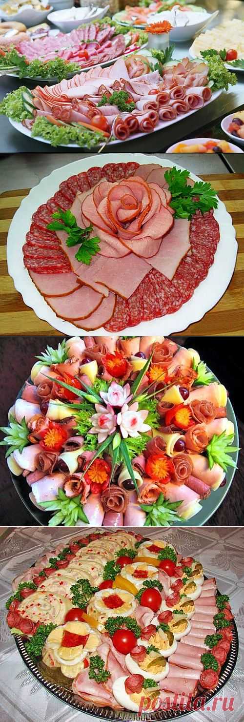 Красивое оформление мясных нарезок: идеи и примеры / Простые рецепты