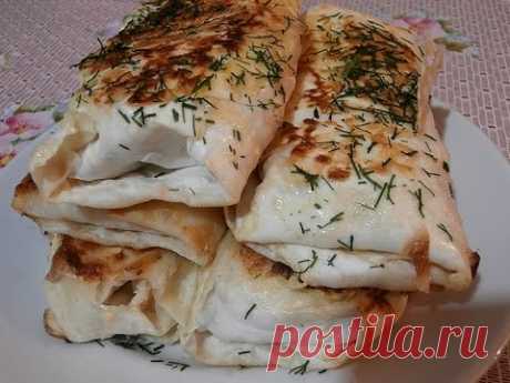 Армянские блинчики из лаваша. Просто и вкусно! -