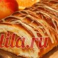 Ароматная плетенка с яблоками - кулинарный рецепт