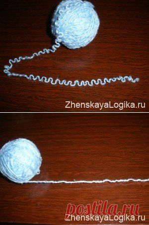 Как распрямить старые нитки, 2 способа!