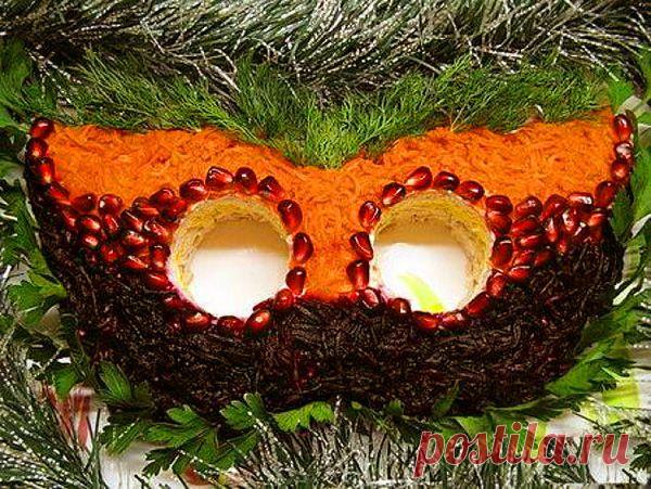 УКРАШЕНИЕ БЛЮД-05. НОВОГОДНИЕ САЛАТЫ. УКРАШЕНИЕ НОВОГОДНИХ САЛАТОВ - пошаговые фото, рецепты