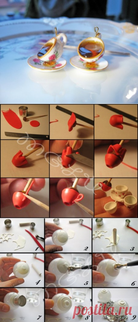 Чашки из пластики | Уроки лепки