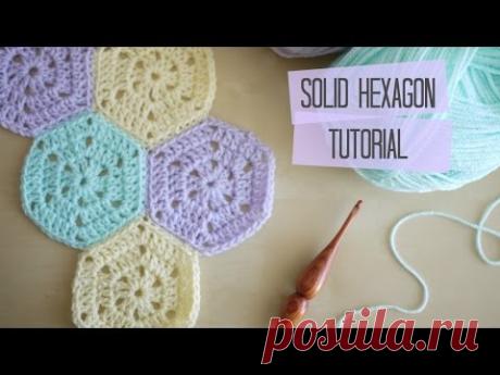 CROCHET: Solid hexagon and joining tutorial | Bella Coco