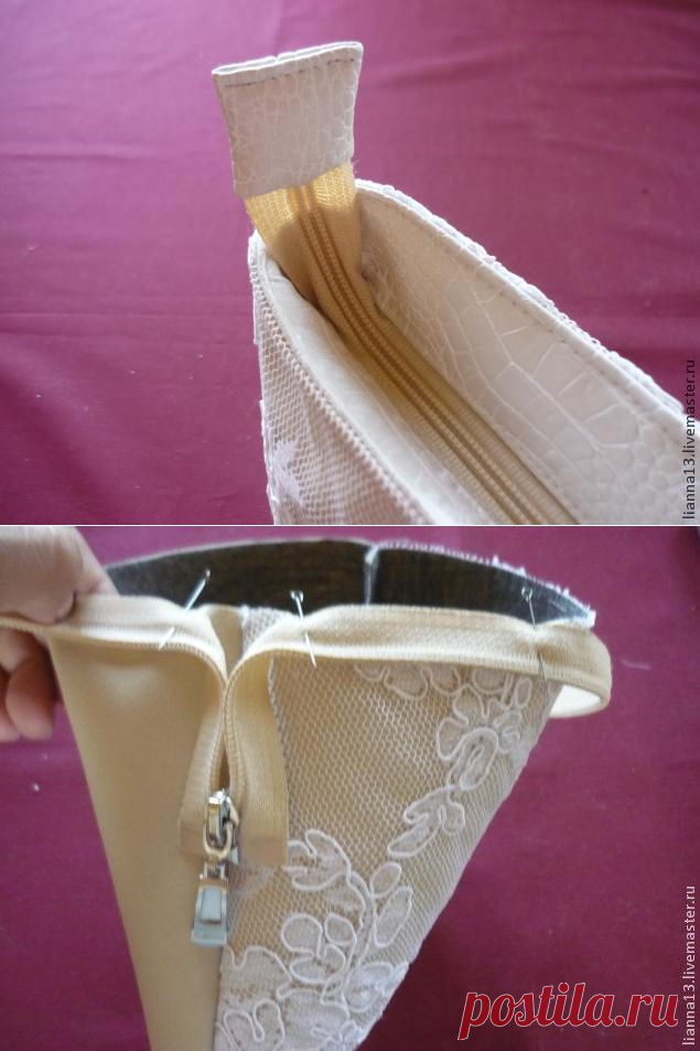 Ровно и аккуратно вшиваем молнию в сумку - Ярмарка Мастеров - ручная работа, handmade
