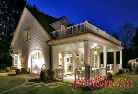 Открытая терраса, пристроенная к дому