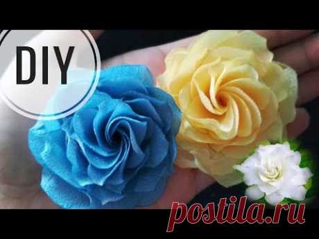 DIY || Gardenia Fabric Flower Tutorial | Rose | Handmade