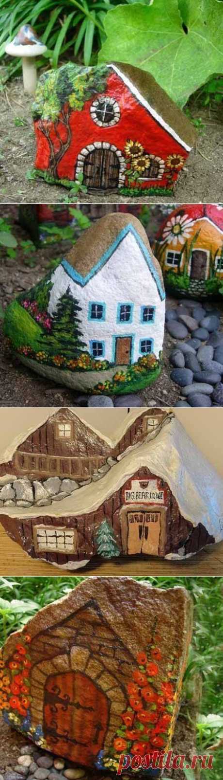 Раскрашиваем камушки.Дачные идеи....Интересные идеи Handmade