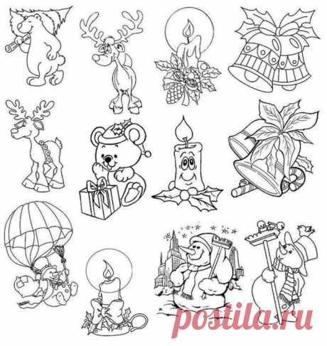 Новогодние отрисовки.