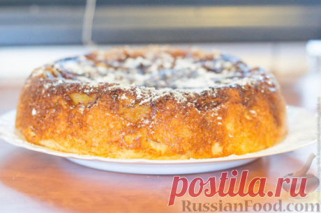 Рецепт: Яблочная шарлотка в мультиварке на RussianFood.com