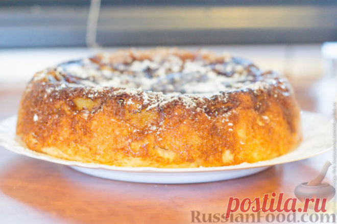 Рецепт: Яблочная шарлотка в мультиварке на RussianFood.com
