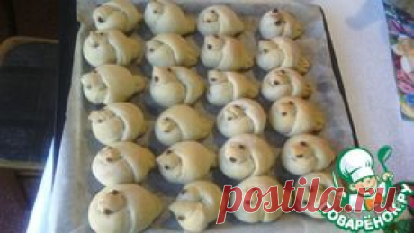 Жаворонки на хлебной закваске - кулинарный рецепт