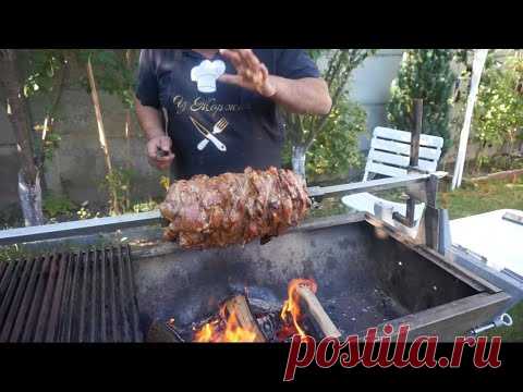 Сочная и вкусная шаурма на вертеле.Рецепт от Жоржа