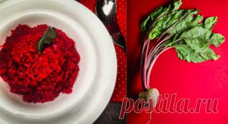 Ризотто со свеклой и сыром Пекорино / Risotto with beetroot and Pecorino cheese