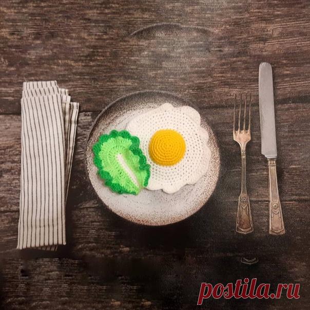 Яичница и салат

Схема вязания игрушки крючком
