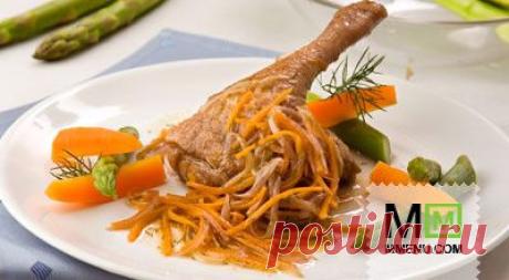 Тушеная утка по-венгерски - кулинарный рецепт. Миллион Меню