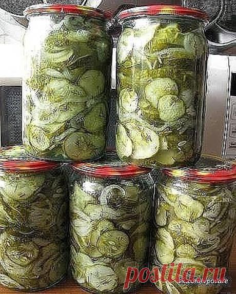 САЛАТ ИЗ ОГУРЦОВ НА ЗИМУ «ЗИМНИЙ КОРОЛЬ» (СТЕРИЛИЗАЦИЯ НЕ ТРЕБУЕТСЯ)