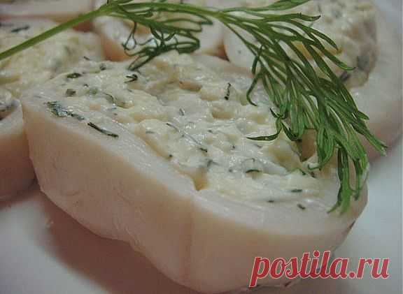 Фаршированные кальмары.