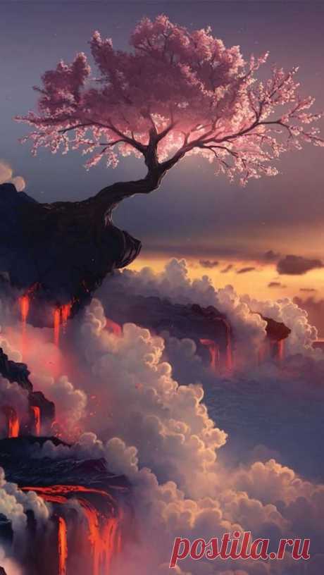 Surreal!!! Fuji Volcano, Japan, Asia, Geography, Cherry Blossom | Pinterest • Всемирный каталог идей