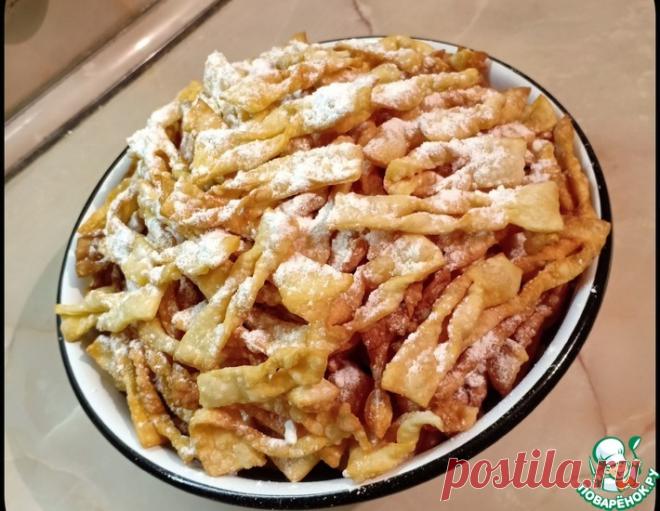 Хворост на сметане с водкой – кулинарный рецепт