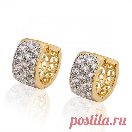 18к gold, synthetic CZ