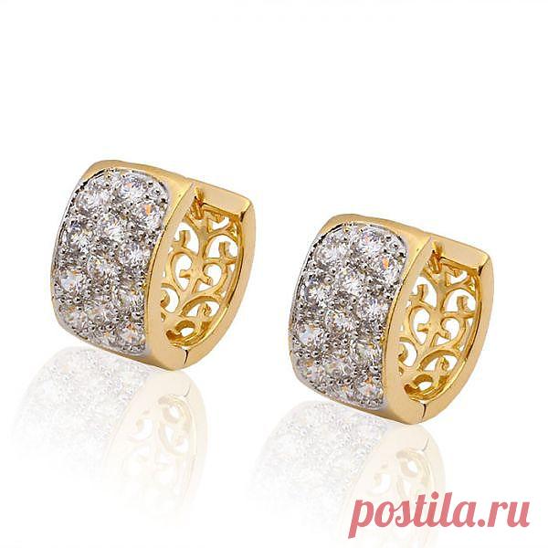 18к gold, synthetic CZ
