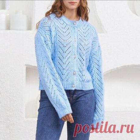 Ажурные узоры в любом изделии смотрятся выигрышно, особенно если рисунок имеет… | Вяжем вместе! | Дзен
