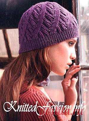 Спиралевидная шапочка - KnittedFashion.info - Модное Вязание