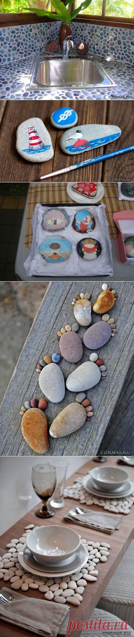 Галька в интерьере |