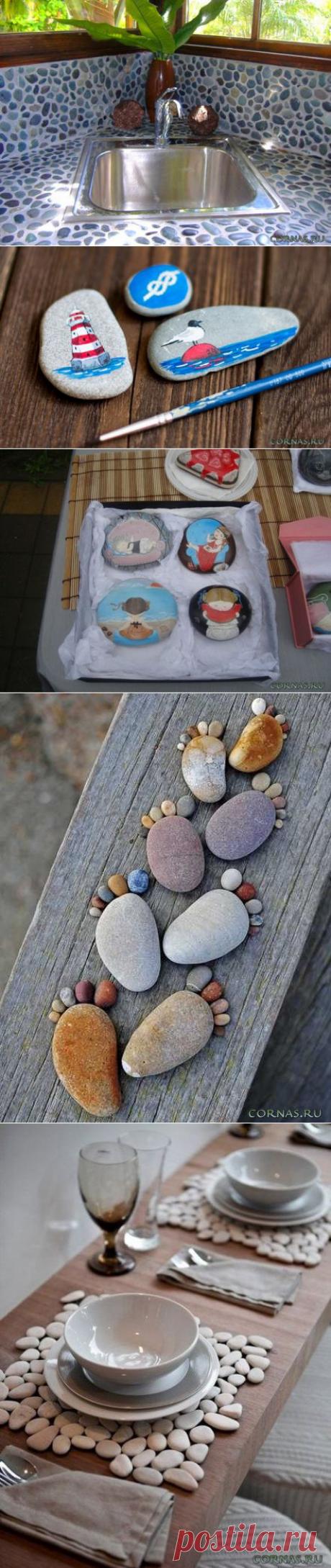 Галька в интерьере |