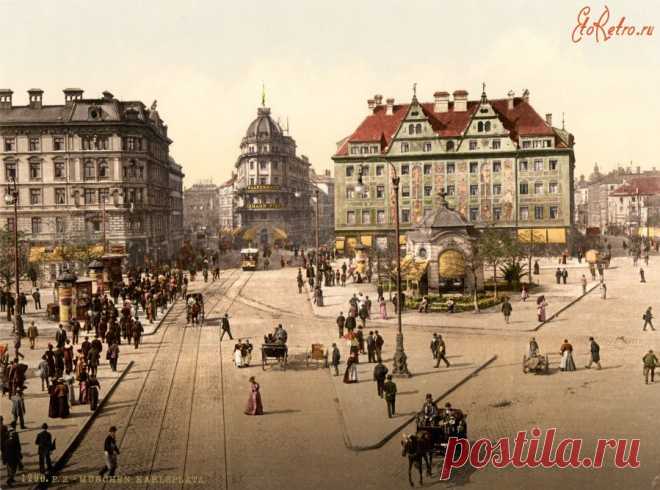 Историческое ядро города. - Остальной мир > Германия > Мюнхен  - ЭтоРетро.ru - старые фото городов