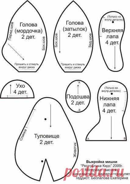 зайцы и зайчихи разнообразные. по одной выкройке