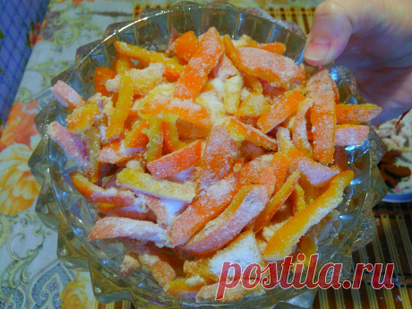 С миру по вкусу: Цукаты из апельсиновых корок #smirupovkusu
