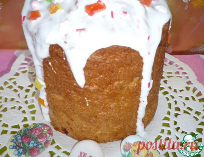Быстрый кулич из жидкого теста – кулинарный рецепт