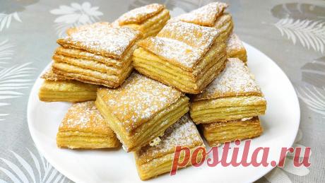 Приготовила слоеное печенье на кефире, теперь дети просят готовить только так. Делюсь рецептом | Ольга Лунгу | Яндекс Дзен