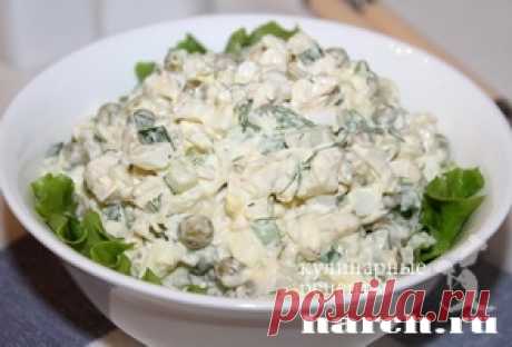 Салат с куриной грудкой и рисом “Елена”