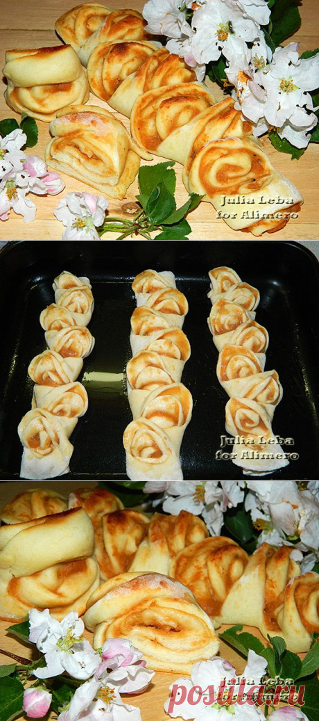 Рулеты с яблочным пюре