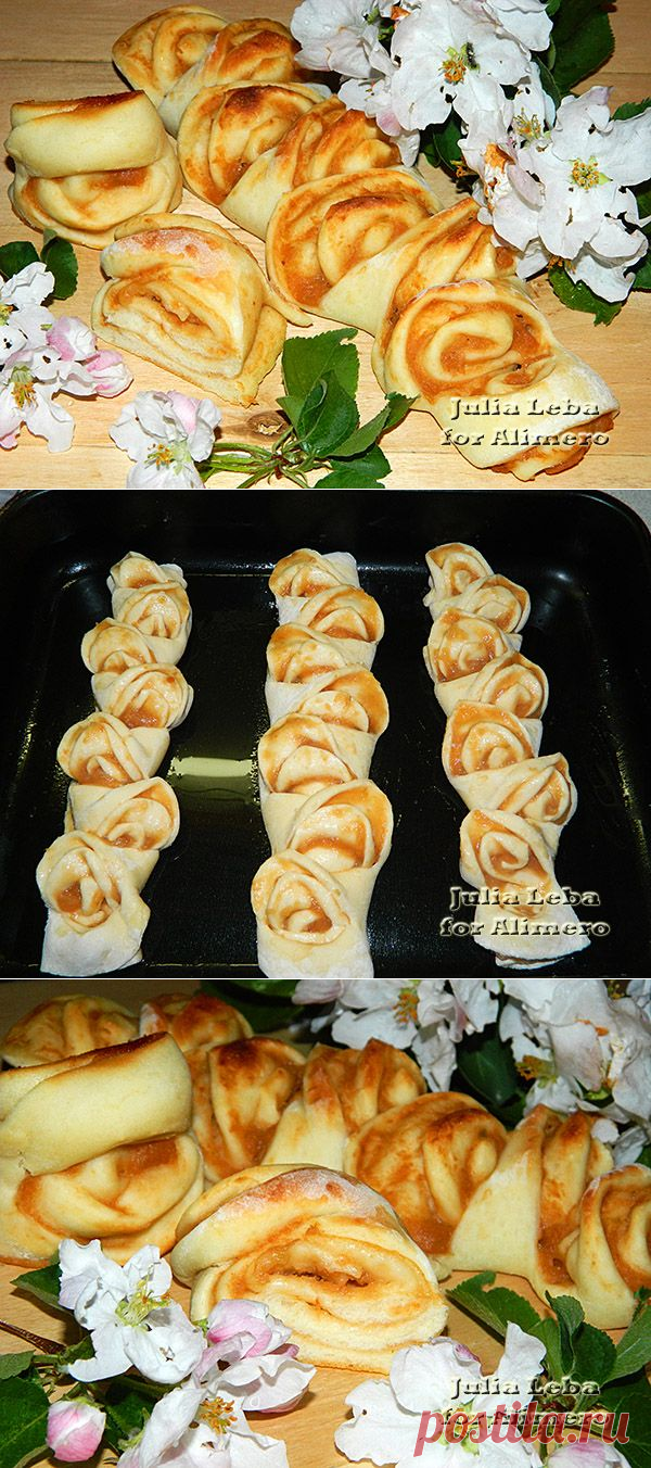 Рулеты с яблочным пюре