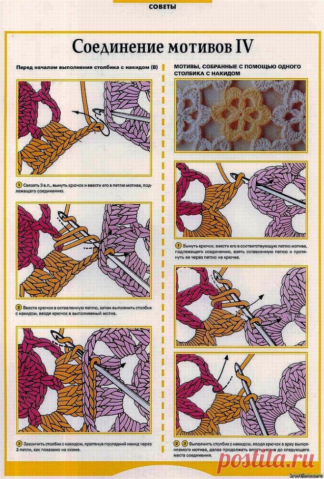 ВЯЗАНЫЙ ШИК: Альбом«СПОСОБЫ СОЕДИНЕНИЯ МОТИВОВ»