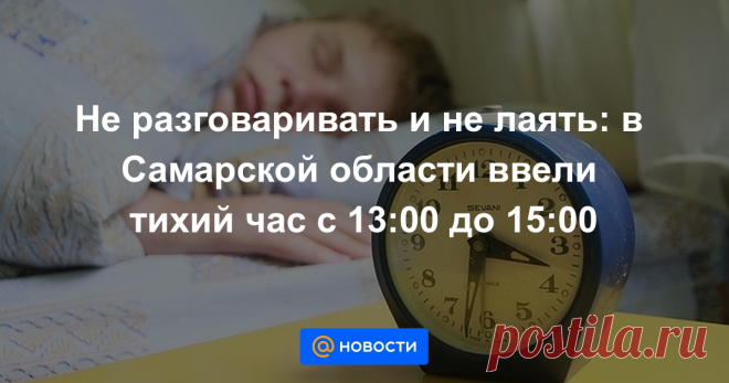 Не разговаривать и не лаять: в Самарской области ввели тихий час с 13:00 до 15:00 Оппозиционер Михаил Матвеев предложил увеличить и время «ночного сна» — с 21:00 до 8:00.