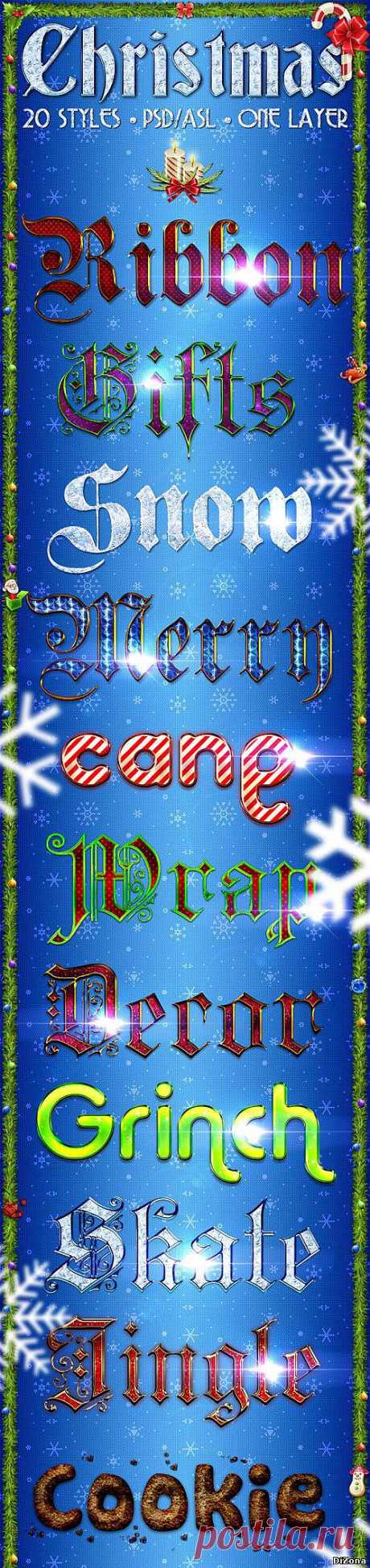 Christmas Pack – Text Styles - 18 Января 2014 - DiZona - все для дизайна