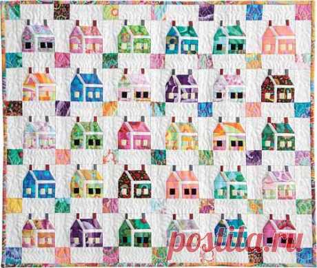 The House that Kaffe Built Mini Quilt Kit and Backing