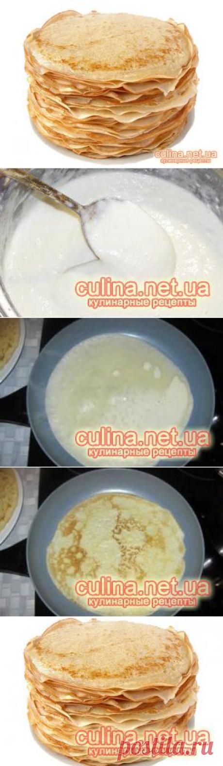 Блины, рецепт классический - пошаговое приготовление с фото