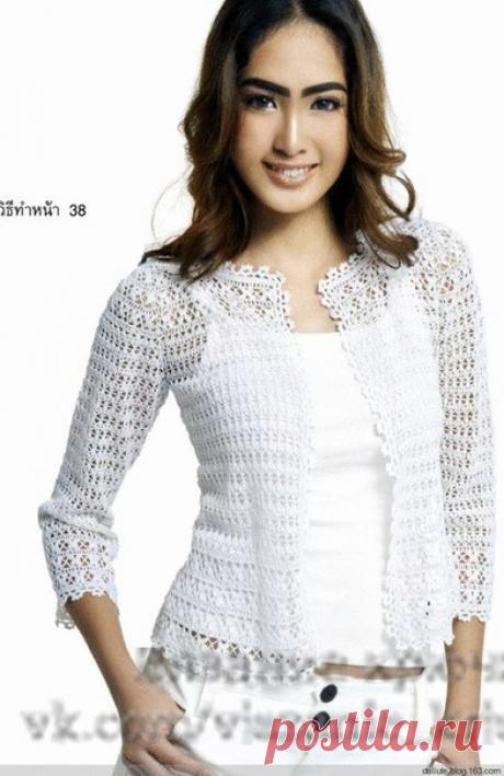 Ажурный жакет
