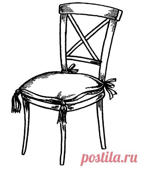 Как сшить подушку на стул | WomaNew.ru - уроки кройки и шитья.