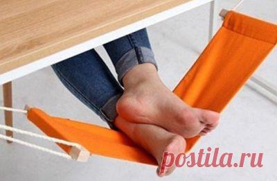 Гамак для ног под рабочим столом.(идея)