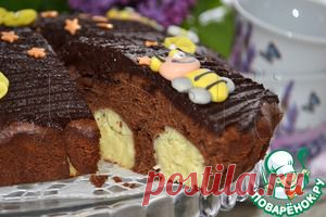 Шоколадно-творожный мягкий пирог - кулинарный рецепт