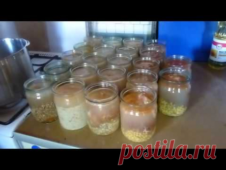 Каша с мясом в автоклаве. Рациональный способ  приготовления.