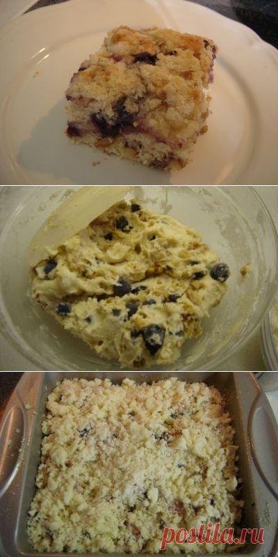 Blueberry Streusel Coffee Cake (очень вкусный пирог)