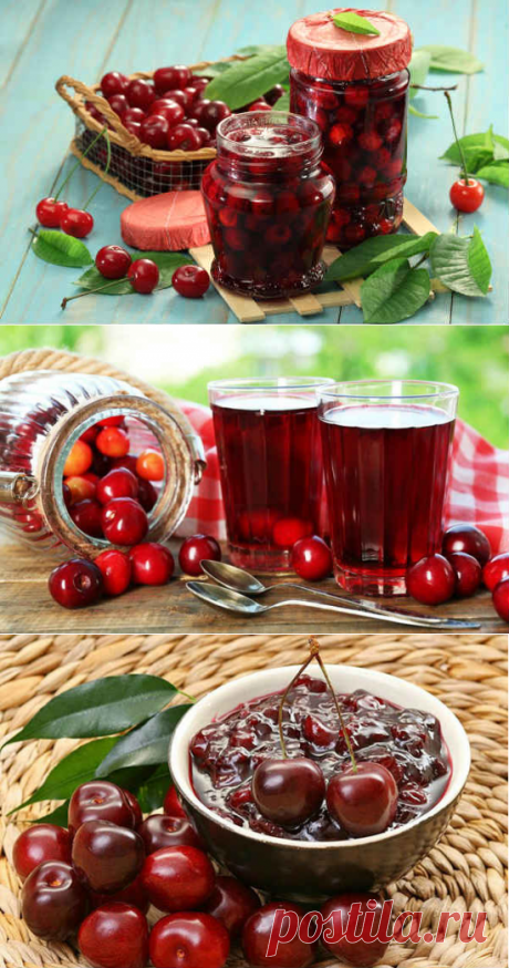 Черешня на зиму, рецепты. Варенье, компоты, джем, цукаты